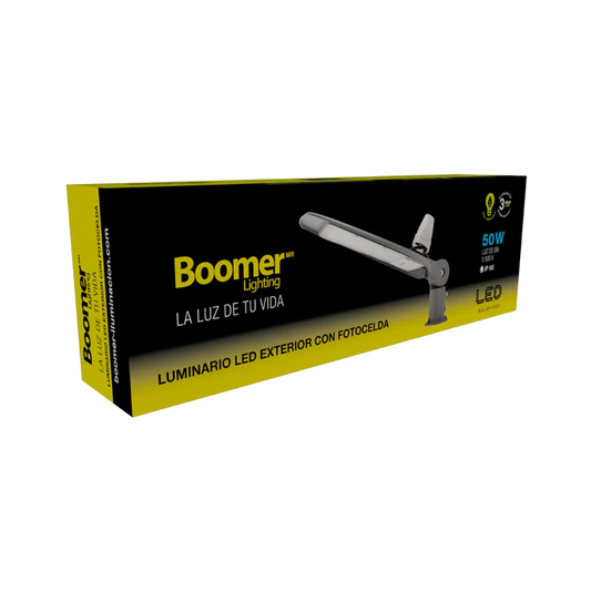 LUMINARIO LED SUBURBANA CON FOTOCELDA PARA EXTERIOR PÓLUX 50W 100-240V 55K BLSL-2201-05055