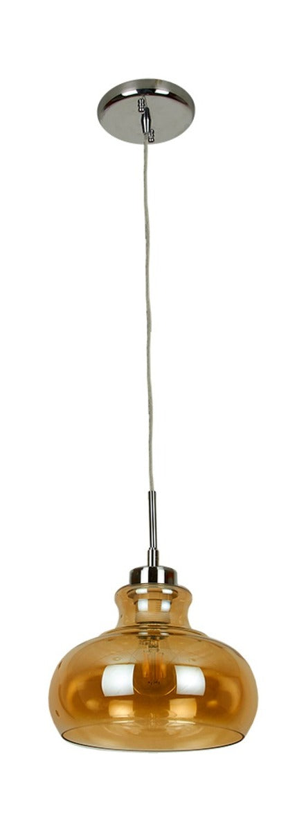 CANDIL CRISTAL AMBAR SUSPENDIDO S/L 8.5W 100-240V E27 60CTL8174MVCA