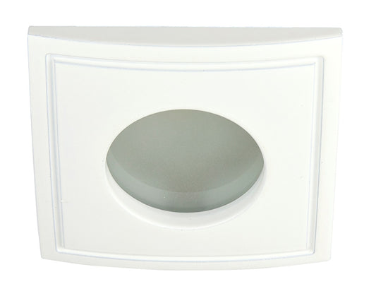 LÁMPARA INTERIOR PARA EMPOTRAR LED BLANCO DE TECHO A PRUEBA DE VAPOR Y HUMEDAD PARA REGADERAS Y VESTIDORES ADRIA II 50W  100-240 GX5.3 YD-103/B