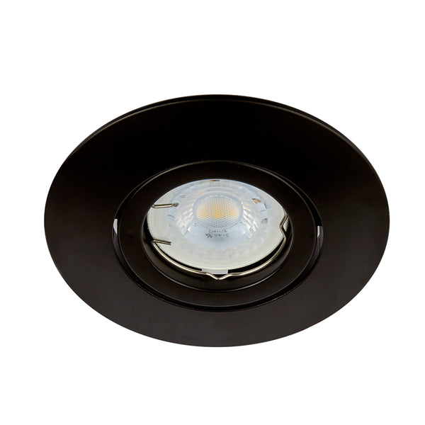 EMPOTRADO PARA INTERIOR DE TECHO NEGRO ACERRA 6W 100-240V GX5.3 YD-360/N