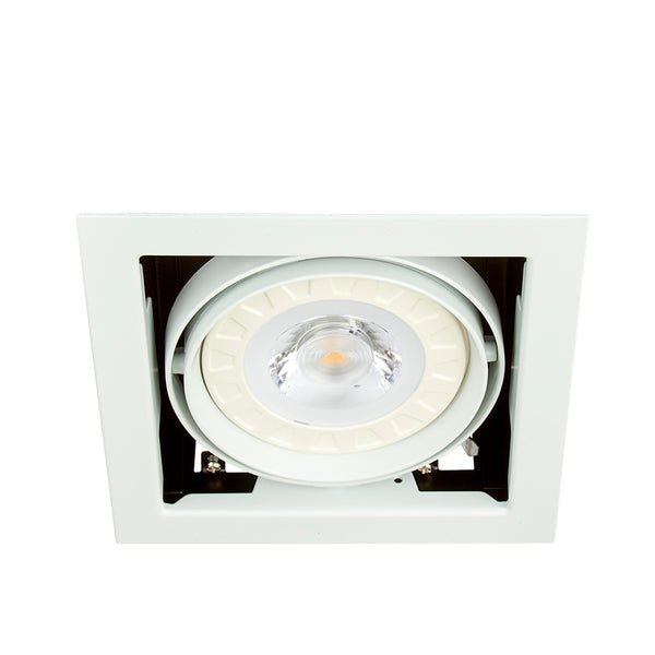 SPOT EMPOTRABLE DE TECHO DIRIGIBLE PARA INTERIOR LED 100-240/12V G53 YD-500-1/B