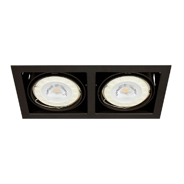 SPOT EMPOTRABLE DIRIGIBLE DE TECHO PARA INTERIOR 100-240/12V G53X2 YD-700-2/N