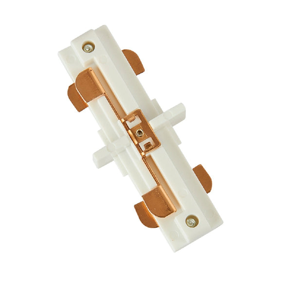 CONECTOR RECTO PARA RIEL DE SPOT BLANCO YS-I/B