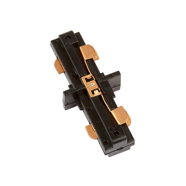 CONECTOR RECTO PARA RIEL DE SPOT NEGRO YS-I/N